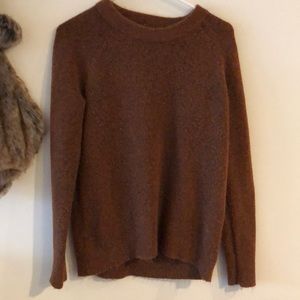 Burnt orange cashmere sweater